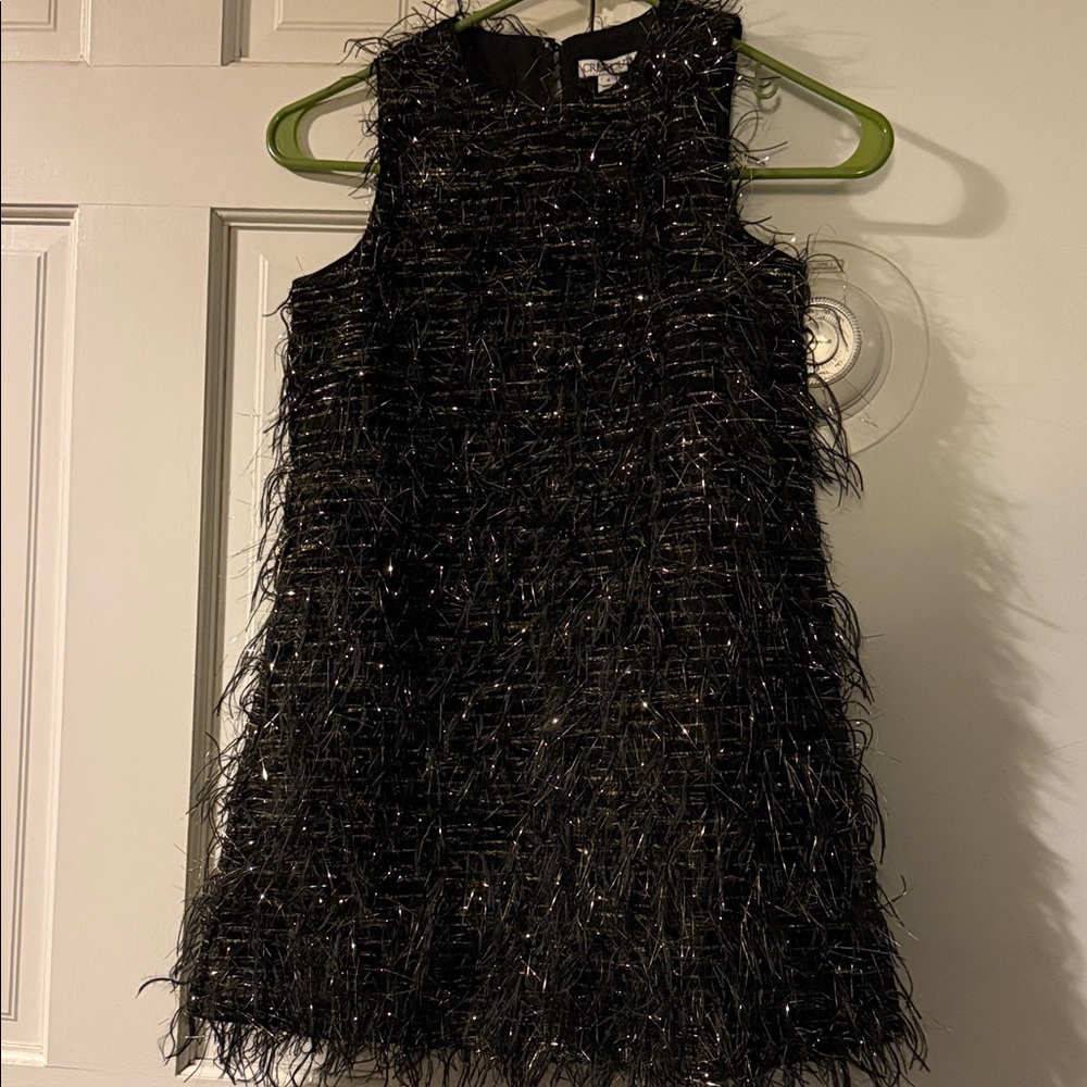 J. Crew Black and Gold Kids Dress #holidaydress